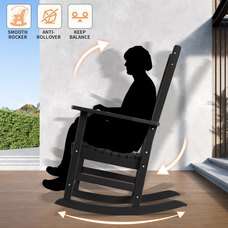 Dovecove Langsa Outdoor Rocking Chair & Reviews Wayfair